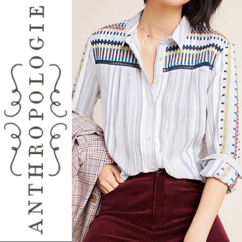 Anthropologie The Cate Classic Button down